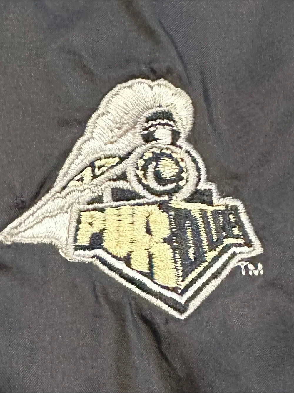 Vintage 1999 Champion Purdue Boilermakers 1/4 Zip Anorak Jacket XL Black 90s Y2K